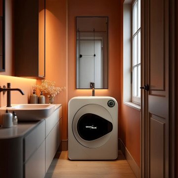 GreenBlue GB405 Tumble Dryer Electric Clothes 830W 3kg Mini Travel Vented Freestanding Wall Mount 5 Drying Programs GreenBlue GB405 Tumble Dryer Electric Clothes 830W 3kg Mini Travel Vented Freestanding Wall Mount 5 Drying Programs