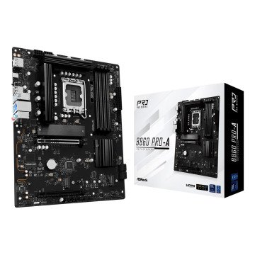 Asrock B860 Pro-A Intel B860 LGA 1851 (Socket V1) ATX