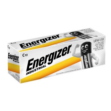 ENERGIZER BATTERY INDUSTRIAL PRO LR14 C R14 1.5V 12PCS ENERGIZER BATTERY INDUSTRIAL PRO LR14 C R14 1.5V 12PCS
