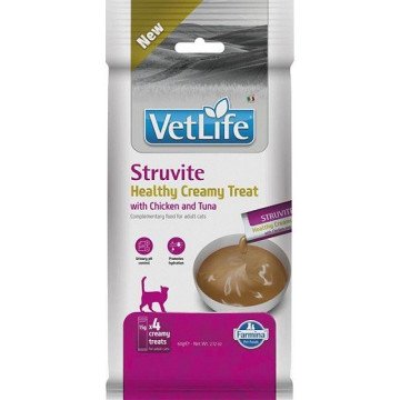FARMINA Vet Life Cat Struvite Creamy treat with Chicken & Tuna box – cat treat – 4x15g FARMINA Vet Life Cat Struvite Creamy treat with Chicken & Tuna box – cat treat – 4x15g