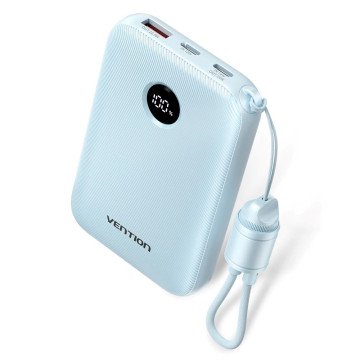 Vention 10000mAh Powerbank 2xUSB-C 1xUSB-A 22.5W, blue