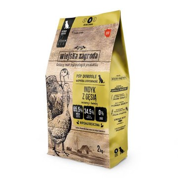WIEJSKA ZAGRODA Turkey with goose M - dry dog food - 2kg WIEJSKA ZAGRODA Turkey with goose M - dry dog food - 2kg