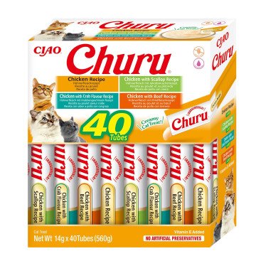 INABA Churu Variety box Chicken - cat treats - 40 x 14g INABA Churu Variety box Chicken - cat treats - 40 x 14g