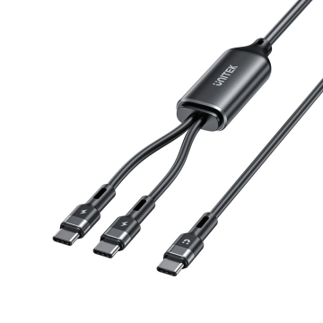 UNITEK USB-C 2-in-1 PD 100W SILICONE CABLE 1.8M UNITEK USB-C 2-in-1 PD 100W SILICONE CABLE 1.8M