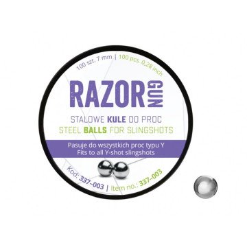 RazorGun 7 mm slingshot balls 100 pcs. (337-003)