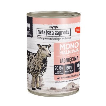 WIEJSKA ZAGRODA Monoprotein Lamb - wet cat food - 400g WIEJSKA ZAGRODA Monoprotein Lamb - wet cat food - 400g