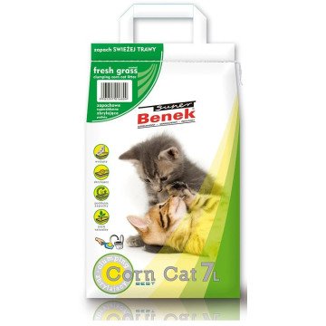 Certech Super Benek Corn Cat Fresh Grass - Corn Cat Litter Clumping 7 l Certech Super Benek Corn Cat Fresh Grass - Corn Cat Litter Clumping 7 l