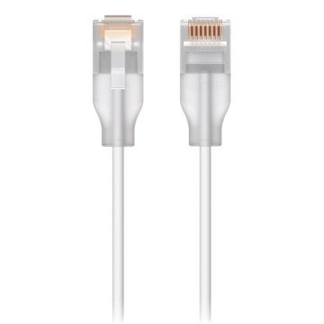 Ubiquiti UACC-Cable-Patch-EL-0.3M-W networking cable Translucent, White Cat6