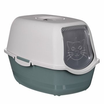 ROTHO Bailey Hooded litter box Green, White