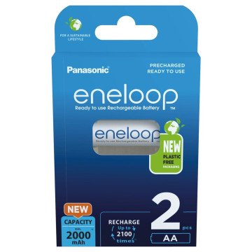 Rechargeable batteries PANASONIC ENELOOP AA 2000 mAh 2 szt (BK-3MCDE/2CP) Rechargeable batteries PANASONIC ENELOOP AA 2000 mAh 2 szt (BK-3MCDE/2CP)