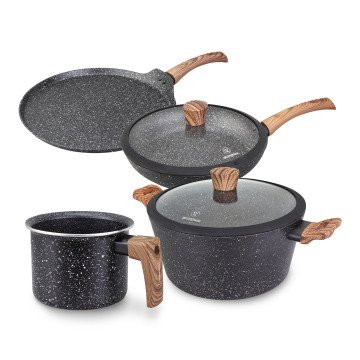 Westinghouse WCCS008506AMBB aluminium cookware set, 6 pieces Westinghouse WCCS008506AMBB aluminium cookware set, 6 pieces
