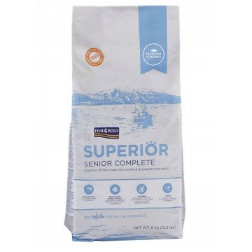 FISH4DOGS Superior Senior Complete Salmon - dry dog food - 6kg FISH4DOGS Superior Senior Complete Salmon - dry dog food - 6kg