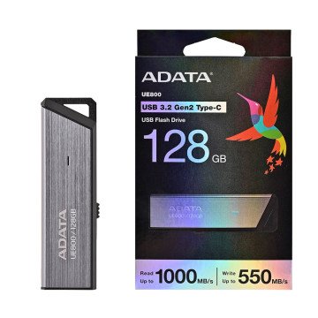 ADATA UE800 USB flash drive 128 GB USB Type-C 3.2 Gen 2 (3.1 Gen 2) Silver