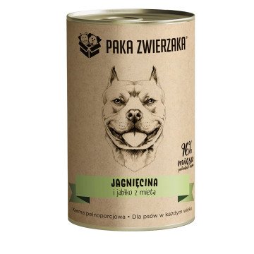 PAKA ZWIERZAKA Lamb and apple with mint - wet dog food - 400g PAKA ZWIERZAKA Lamb and apple with mint - wet dog food - 400g