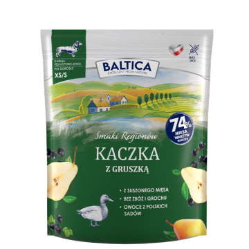 BALTICA Smaki regionów Small breeds Duck with pear - dry dog food - 1kg