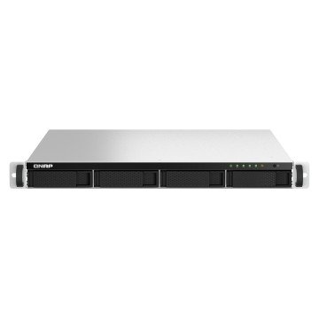 QNAP TS-464U NAS Rack (1U) Intel® Celeron® N5095 8 GB DDR4 0 TB QNAP Turbo System Aluminium, Black