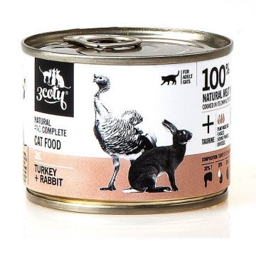 3COTY 26. Turkey and rabbit - wet cat food - 180g
