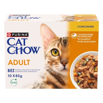 PURINA Cat Chow Chicken, Zucchini - wet cat food - 10x85 g PURINA Cat Chow Chicken, Zucchini - wet cat food - 10x85 g