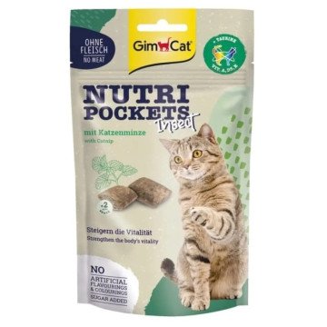 GIMCAT Nutri Pockets Insect with Catnip - cat treats - 60g GIMCAT Nutri Pockets Insect with Catnip - cat treats - 60g