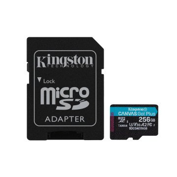 Kingston Technology 256GB microSDXC Canvas Go Plus Gen4 200MB/s A2 U3 V30 Card + Adapter Kingston Technology 256GB microSDXC Canvas Go Plus Gen4 200MB/s A2 U3 V30 Card + Adapter