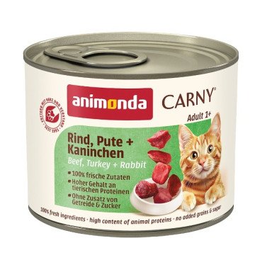 ANIMONDA Carny Adult Beef, turkey and rabbit - wet cat food - 200g ANIMONDA Carny Adult Beef, turkey and rabbit - wet cat food - 200g