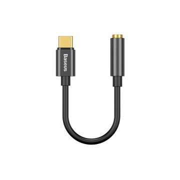 Baseus CATL54-01 cable gender changer Type-C 3.5mm Black Baseus CATL54-01 cable gender changer Type-C 3.5mm Black