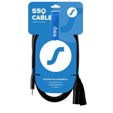 SSQ MIXLR3 - Cable Jack Stereo 3,5 mm - 2x XLR 3 m SSQ MIXLR3 - Cable Jack Stereo 3,5 mm - 2x XLR 3 m