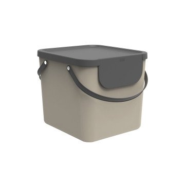 ROTHO Albula Cappuccino - waste sorting container - 40l ROTHO Albula Cappuccino - waste sorting container - 40l