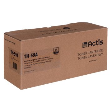 Actis TH-59A Toner (replacement for HP CF259A; Supreme; 3000 pages; black) with a toner level monitoring chip. We recommend disabling printer software updates. Actis TH-59A Toner (replacement for HP CF259A; Supreme; 3000 pages; black) with a toner level monitoring chip. We recommend disabling printer software updates.