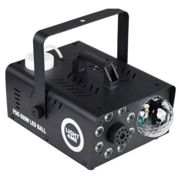 LIGHT4ME Fog 600W LED Ball - smoke and fog machine with backlit smoke effect + disco ball
