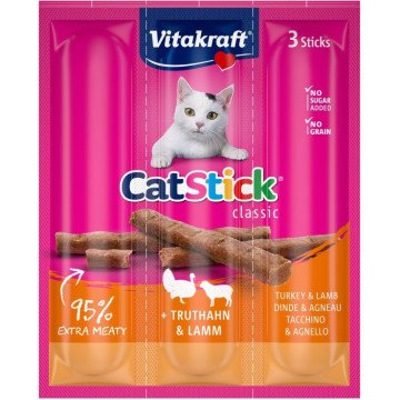 VITAKRAFT Cat Stick Turkey and lamb - cat treats - 18 g VITAKRAFT Cat Stick Turkey and lamb - cat treats - 18 g