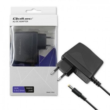 Qoltec 51023 power adapter/inverter Indoor 24 W Black Qoltec 51023 power adapter/inverter Indoor 24 W Black