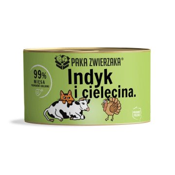 PAKA ZWIERZAKA Turkey with veal - wet cat food - 200g PAKA ZWIERZAKA Turkey with veal - wet cat food - 200g