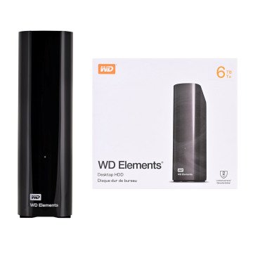 Western Digital Elements WDBWLG0060HBK-EESN external hard drive 6 TB Micro-USB B 3.2 Gen 1 (3.1 Gen 1) Black