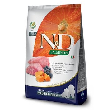 FARMINA N&D GF PUMPKIN DOG LAMB&BLUEBERRY PUPPY MEDIUM/MAXI 12kg FARMINA N&D GF PUMPKIN DOG LAMB&BLUEBERRY PUPPY MEDIUM/MAXI 12kg