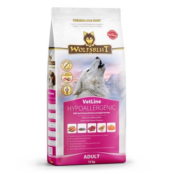WOLFSBLUT VetLine Hypoallergenic Horse - dry dog food - 12kg WOLFSBLUT VetLine Hypoallergenic Horse - dry dog food - 12kg