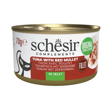 SCHESIR Complements Tuna with red mullet in jelly - wet cat food - 70g