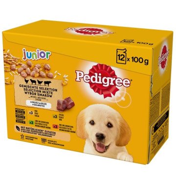 PEDIGREE Junior Selection Mix - Wet dog food - 12x100 g PEDIGREE Junior Selection Mix - Wet dog food - 12x100 g