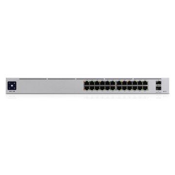 Ubiquiti UniFi Pro 24-Port PoE Managed L2/L3 Gigabit Ethernet (10/100/1000) Power over Ethernet (PoE) 1U Silver Ubiquiti UniFi Pro 24-Port PoE Managed L2/L3 Gigabit Ethernet (10/100/1000) Power over Ethernet (PoE) 1U Silver