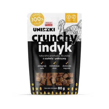UNISZKI Crunchy Turkey with Sage and Nettle - Dog Treat - 80g