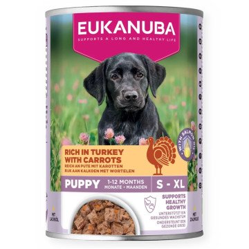 EUKANUBA Life Care Puppy Rich in turkey with carrots - wet dog food - 400g