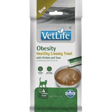 FARMINA Vet Life Cat Obesity Creamy treat with Chicken & Tuna box – cat treat – 4x15g FARMINA Vet Life Cat Obesity Creamy treat with Chicken & Tuna box – cat treat – 4x15g