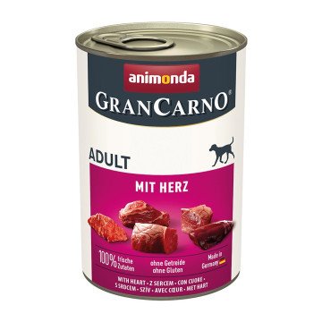 ANIMONDA GranCarno Adult with hearts - wet dog food - 400g