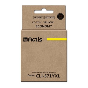Actis KC-571Y Ink (replacement for Canon CLI-571Y; Standard; 12 ml; yellow)