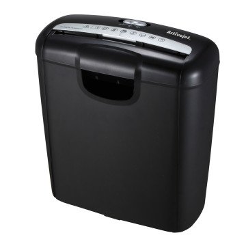 Activejet ASH-0601S shredder, P-2, 10 l, 6 mm strip, 6 sheets, black. Activejet ASH-0601S shredder, P-2, 10 l, 6 mm strip, 6 sheets, black.