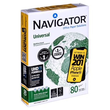 Paper copier office Universal Premium Navigator 8247A80 (A4; 80g/m2; 500 sheets; paper white)
