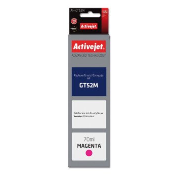 Activejet AH-GT52M Ink Bottle (Replaces HP GT52M M0H55AE; Supreme; 70 ml; 8000 pages, magenta) Activejet AH-GT52M Ink Bottle (Replaces HP GT52M M0H55AE; Supreme; 70 ml; 8000 pages, magenta)