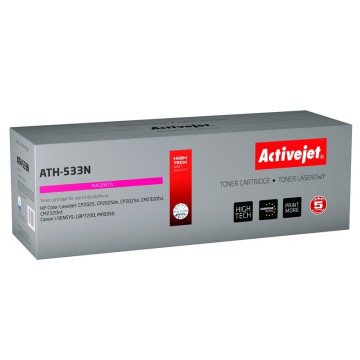 Activejet ATH-533N Toner (replacement for HP 304A CC533A, Canon CRG-718M; Supreme; 2900 pages; magenta)