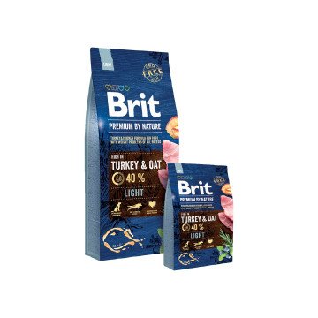 Brit Premium by Nature Light - dry dog food - Apple, Chicken, Corn, Turkey 15 kg Brit Premium by Nature Light - dry dog food - Apple, Chicken, Corn, Turkey 15 kg