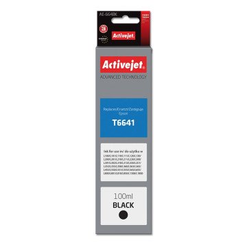 Activejet AE-664Bk Ink Bottle (Replacement Epson T6641; Supreme; 100 ml; Black)